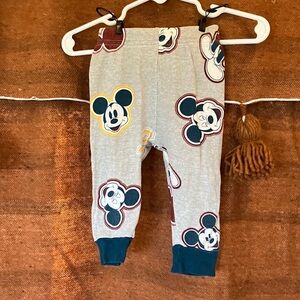 Mickey Mouse Gray Toddler Jammie bottoms